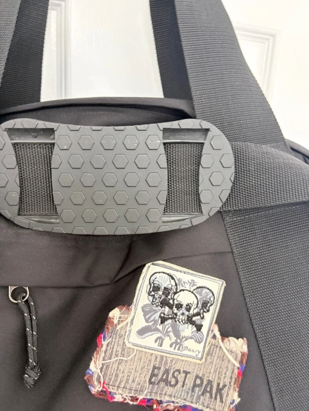Rare Eastpak How To Survive Skull Patch Duffle Bag•Goth•Grunge•Travel Ready•GUC